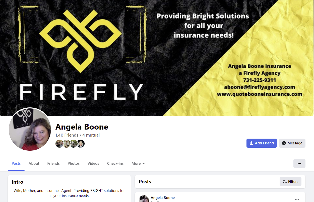 Angela Boone Firefly Facebook page.